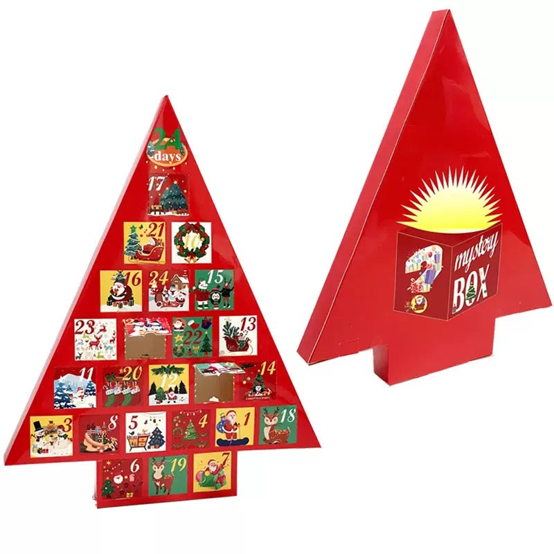 The 24-Day Poke Play Advent Calendar Christmas Tree Red Box