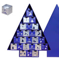 The 24-Day Advent Calendar Christmas Tree Blue Box