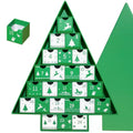The 24-Day Advent Calendar Christmas Tree Green Box